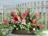 Specialty Party Birthday Horse Lovers Basket Silk Flower Arrangement Tulips