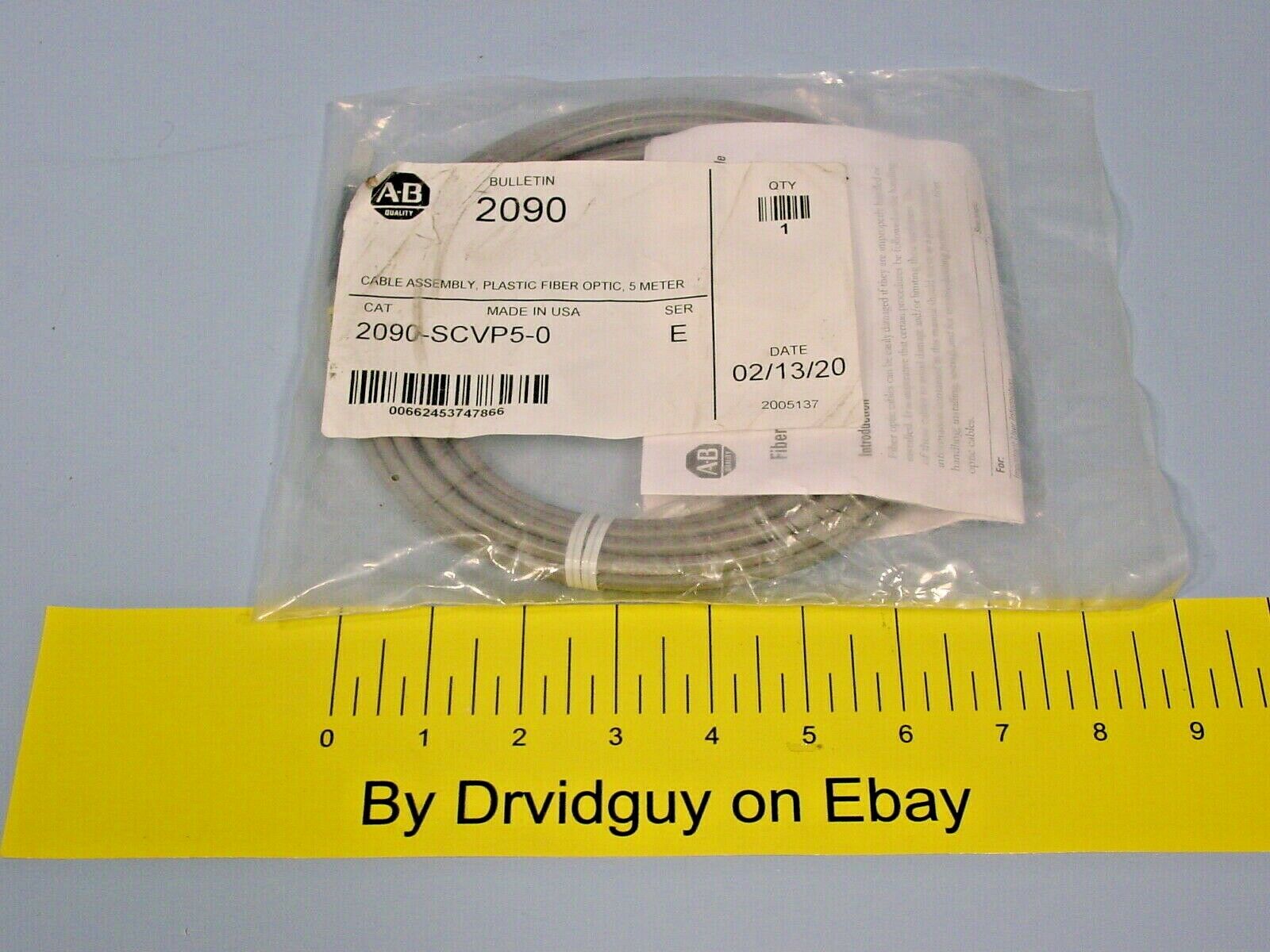 Allen-bradley 2090-scvp5-0 Plastic Fiber Optic Cable Assembly; 5 Meter; Series A