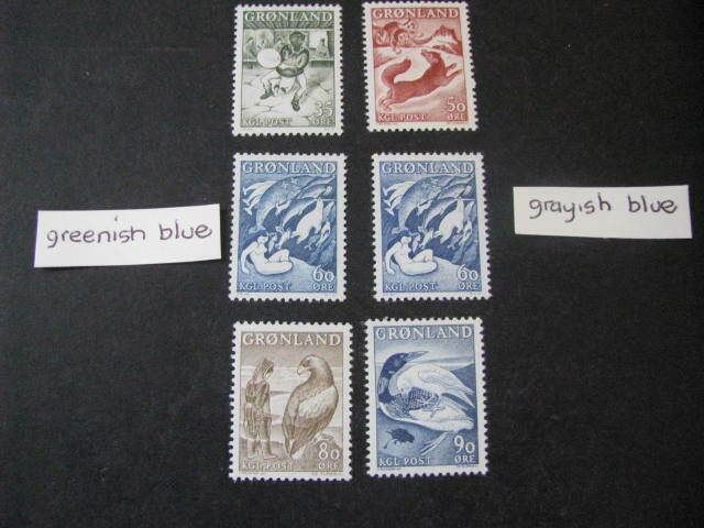 Greenland Stamp Set Scott # 41-45 Never Hinged Unused Lot 1