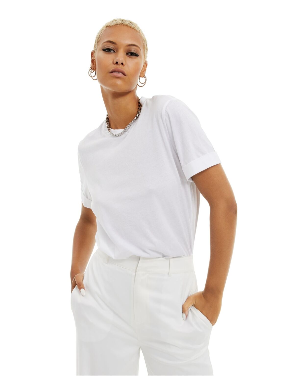 Danielle Bernstein Womens White T-shirt Heather Bodysuit Size: Xs