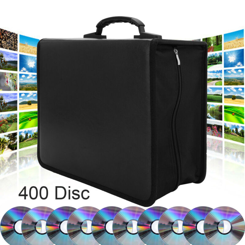 400 Disc Cd Dvd Organizer Holder Storage Case Bag Wallet Album Media Video Usa