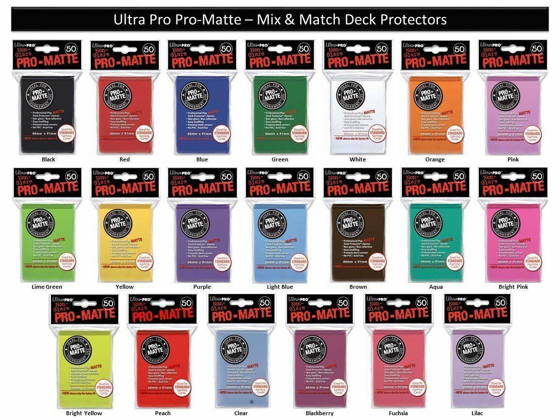 Ultra Pro Pro-matte ( 50 Ct ) Standard Size Sleeves Card Deck Protectors Mtg