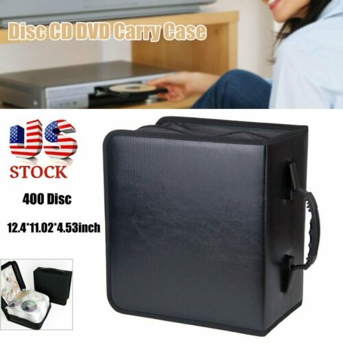 400 Disc Cd Dvd Storage Case Bag Organizer Holder Wallet Album Media Video Box