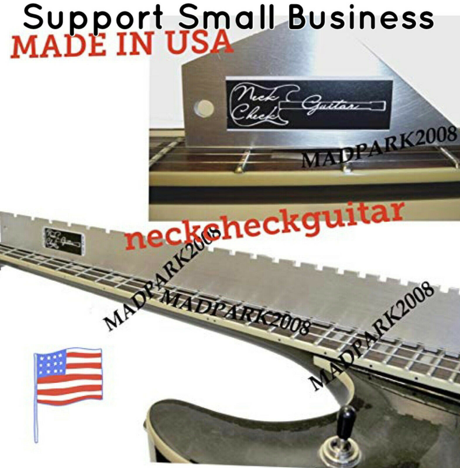 Guitar Neck (notched) Straight Edge And Fret Rocker- Luthier Tools