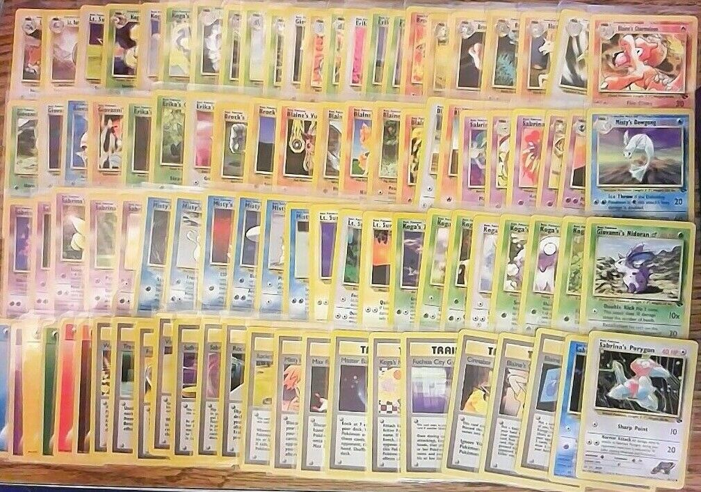 Gym Challenge Pokemon Cards You Pick & Choose Your Card Nm Lp Mp Buy More, Save